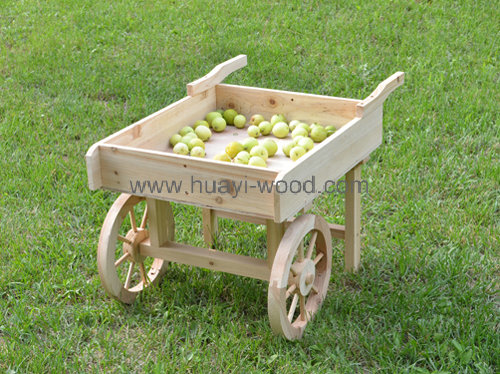display cart natural wood design